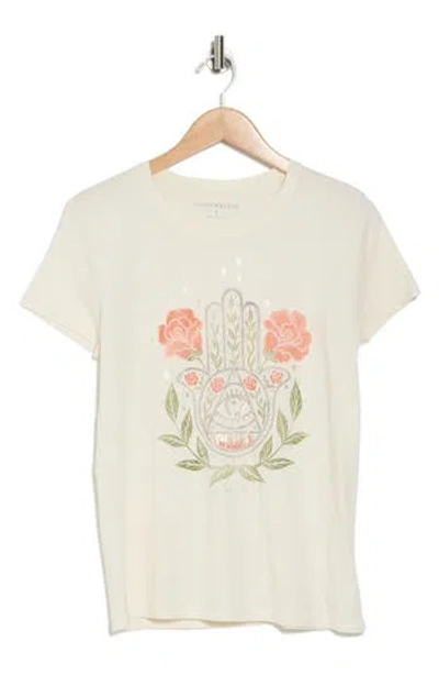 Lucky Brand Lucky Hamsa Graphic T-shirt In Whisper White