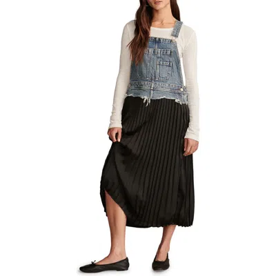Lucky Brand Lucky Legend Mixed Media Dress In Opposites Attract Wash