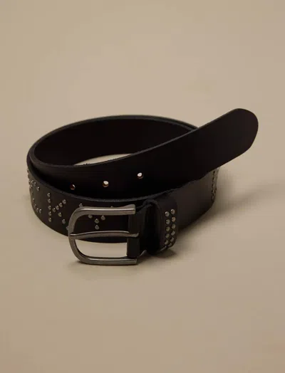 Lucky Brand Lucky Studded Belt In Black