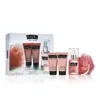 Lucky Brand Lucky You 4 Pcs Set For Women: 3.4 Fragrance Mist + 1.7 Body Lotion + 1.7 Body Wash + Bath Pouf