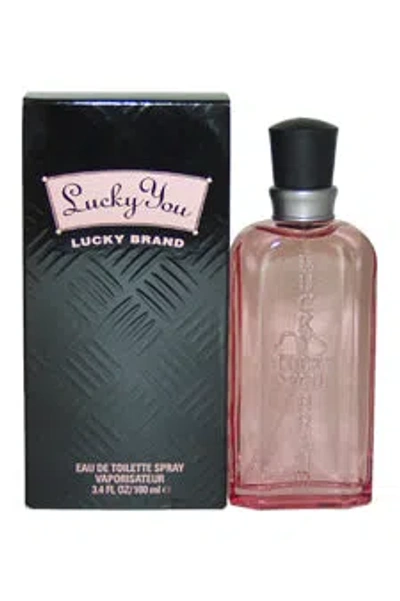 Lucky Brand Lucky You Eau De Toilette Spray 3.4 oz For Women In Transparent