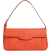 Lucky Brand Luma Leather Shoulder Bag In Orange