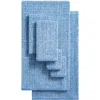 Lucky Brand Luxurious Boucle 6-piece Assorted Towels In Blue Stone