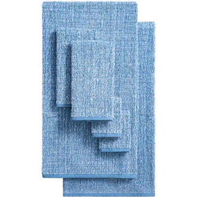 Lucky Brand Luxurious Boucle 6-piece Assorted Towels In Blue Stone