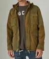 LUCKY BRAND M-65 PATCHWORK JACKET IN OLIVE
