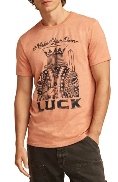 Lucky Brand Make Your Luck Graphic T-shirt In Autum Glaze
