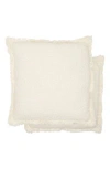 Lucky Brand Margerite Set Of 2 Accent Pillows In White