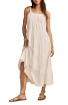 Lucky Brand Market Day Sleeveless Tiered Maxi Dress In Neutral