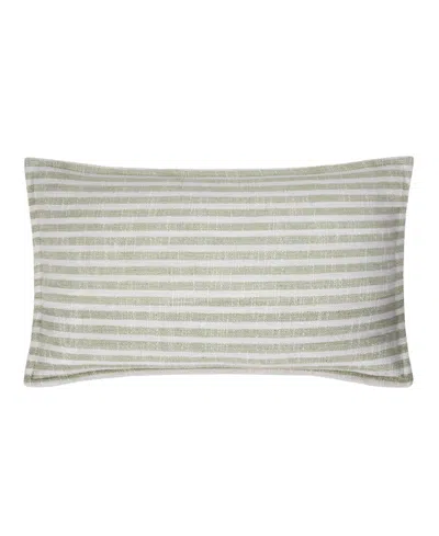 Lucky Brand Marlowe Striped Decorative Pillow, 14" X 24" In Green