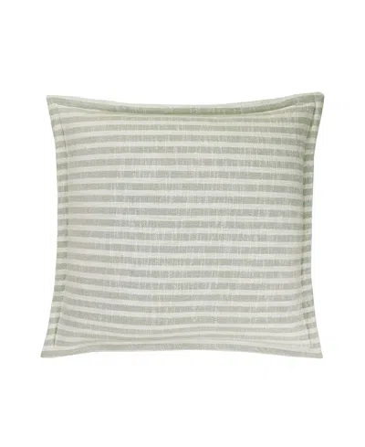 Lucky Brand Marlowe Striped Decorative Pillow, 22" X 22" In Green
