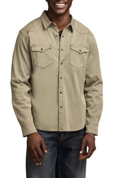 Lucky Brand Masa Western Snap-up Shirt In Neutral