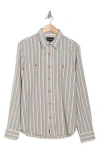 Lucky Brand Mason Long Sleeve Stretch Cotton Button-up Work Shirt