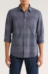 Lucky Brand Mason Plaid Dobby Button-up Shirt In Animal Print