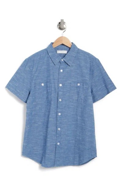 Lucky Brand Mason Workwear Shirt In Chambray Blue