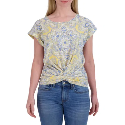 Lucky Brand Medallion Print Cotton & Modal Crewneck T-shirt