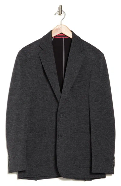 Lucky Brand Mélange Knit Sport Coat In Black