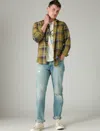Lucky Brand 223 Ripped Straight Leg Jeans In Blue
