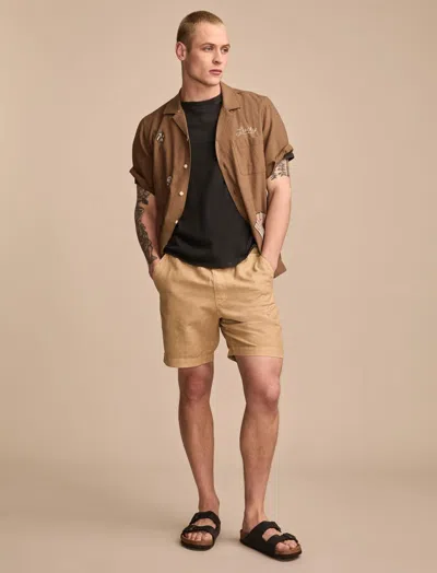 LUCKY BRAND MEN'S 7 INCH LINEN PULL ON SHORT