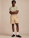 Lucky Brand Men's 9" Embroidered Stretch Twill Shorts In Neutral