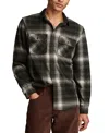 Lucky Brand Brushed Jersey Button-up Shirt In Black Multi