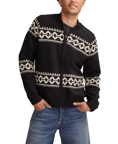 LUCKY BRAND MEN'S BULL ZIP LONG SLEEVES CARDIGAN SWEATER