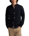 Lucky Brand Men's Button Down Mock Neck Cardigan In Blue