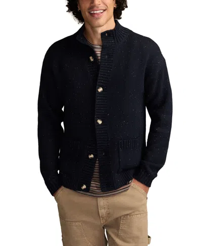 LUCKY BRAND MEN'S BUTTON DOWN MOCK NECK CARDIGAN