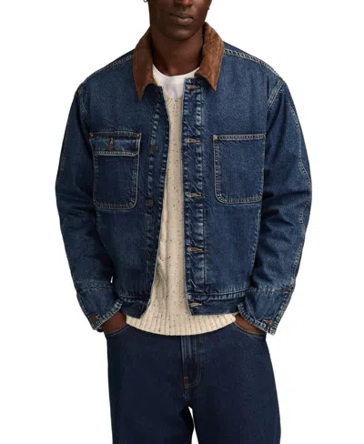 LUCKY BRAND MEN'S BUTTON-FRONT DENIM JACKET