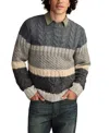 Lucky Brand Cable Stitch Sweater In Gray