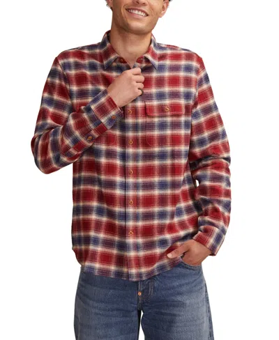 Lucky Brand Men's Cloud Soft Flannel Long Sleeve Shirt In Brown