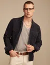Lucky Brand Men's Cole Hauser Suede Military Shirt Jacket In Blue