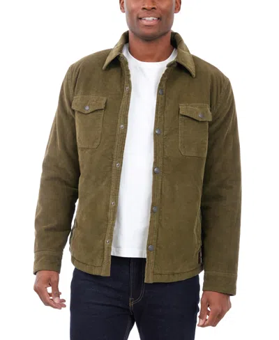 Lucky Brand Men's Corduroy Shirt Jacket In Olive