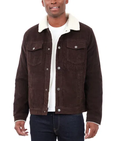 Lucky Brand Men's Corduroy Trucker Jacket In Espresso
