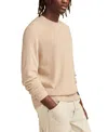Lucky Brand Dorito Rib Crewneck Sweater In Straw Heather