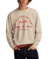 Lucky Brand Fender Stratocaster Embroidered Graphic Sweatshirt In Light Heather Grey