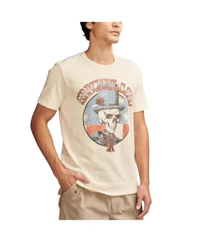 Lucky Brand Men's Grateful Dead Top Hat Short Sleeve T-shirt In Parchment