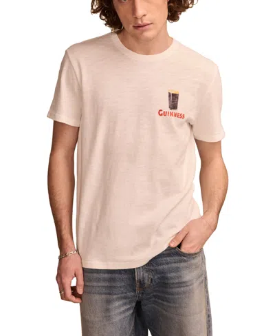 Lucky Brand Men's Guinness Time Short Sleeve T-shirt In Marshmallow