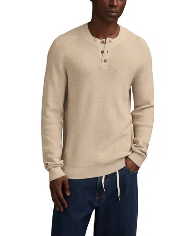 Lucky Brand Men's Henley Pullover Sweater In Nude