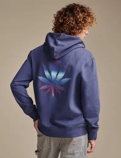 Lucky Brand Men's Highest Quality Embroidered Hoodie In Blue