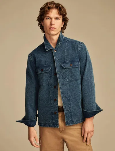 Lucky Brand Men's Indigo Basket Weave Jacket In Blue