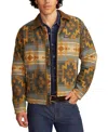 Lucky Brand Blanket Jacquard Cotton Zip-up Jacket In Multi