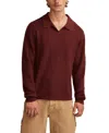 Lucky Brand Men's Johnny Collar Polo Sweater In Burgundy
