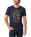 Lucky Brand Men's King Of Diamonds Short Sleeves T-shirt In American Navy