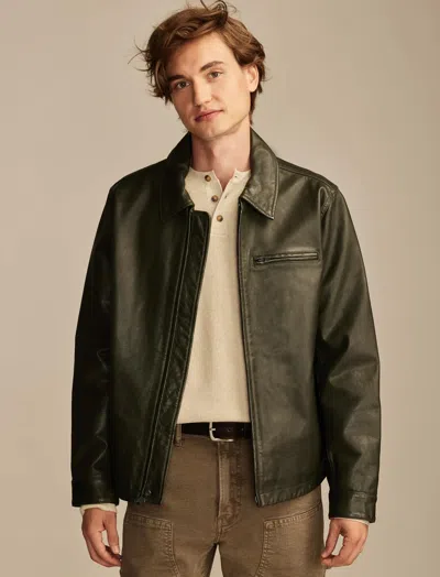 Lucky Brand Men's Leather Touring Jacket In Multi