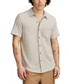 Lucky Brand Men's Linen Short Sleeve Button Down Shirt In Neutral