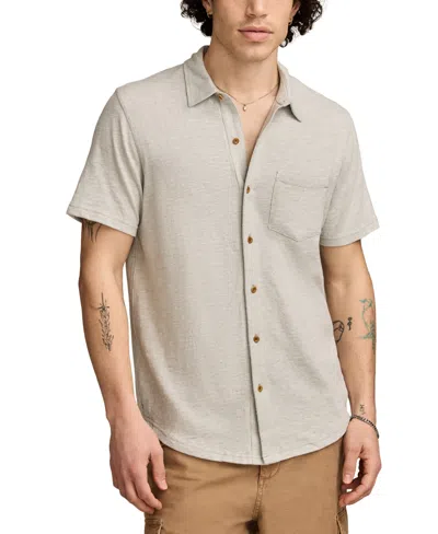 Lucky Brand Men's Linen Short Sleeve Button Down Shirt In Neutral