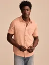 Lucky Brand Men's Linen Short Sleeve Button Up Shirt In Neutral