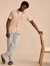Lucky Brand Men's Linen Short Sleeve Button Up Shirt In Neutral