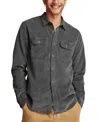 Lucky Brand Finewale Corduroy Workshirt In Dark Slate