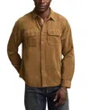 Lucky Brand Cotton Corduroy Button-up Utility Shirt In Brown